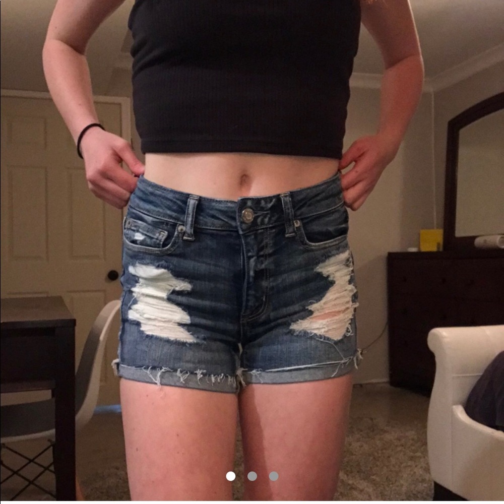 American eagle ripped shorts